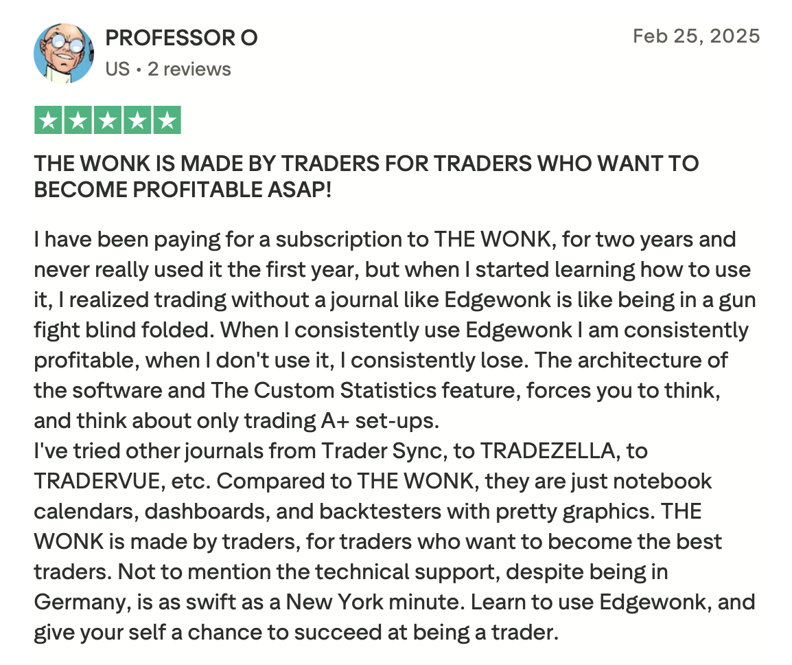 Edgewonk Review Six